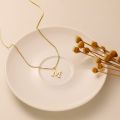 A-Z Initial Necklace 18K Gold Plated Necklace Cute Letter Stainless Steel Necklace for Women.