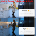 Smart PIR Motion Sensor DC24V Solid Silicone Gel COB Neon LED Strip Light Delay Time Adjustable 20-300s Only Works at Night. 