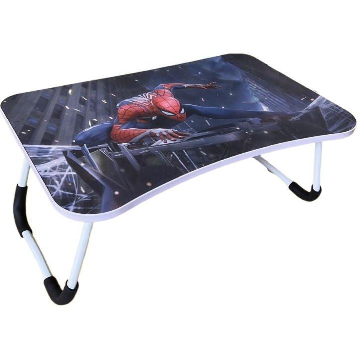 Printed Multi Purpose Bed Laptop and Study Table Foldable and Portable Engineered Wood - Portable Laptop Table