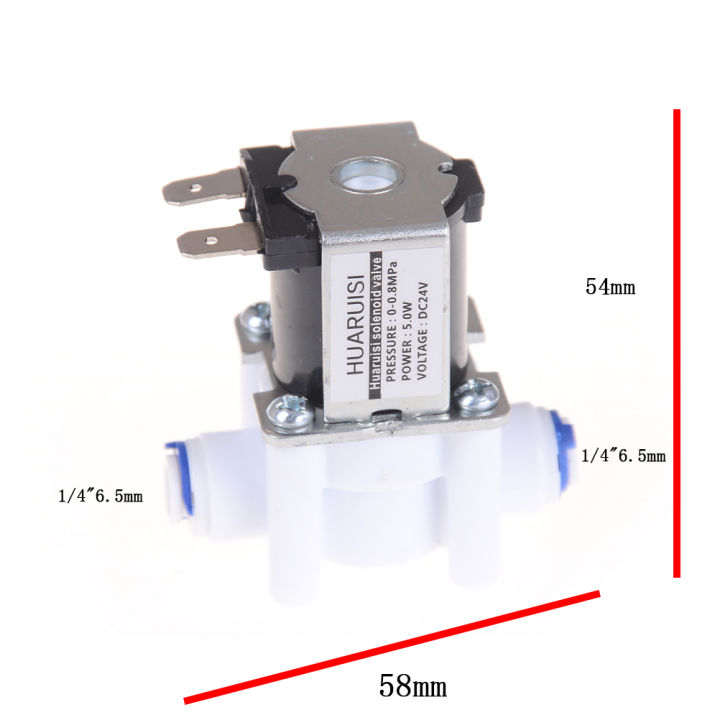 NEW%201%20pc%20Electric%20Water%20Valve%2024V%20DC%20Solenoid%20Valve%201/4"%20Hose%20Connection%20RO%20Controller%20-%20Image%206