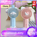 Sanrio Mini Fan Cold Hello Kitty My Melody Anime Kawaii Sweet Cute Cartoon Cinnamoroll Usb Charging Portable Handheld Gifts Toys. 