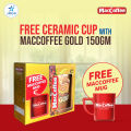 MacCoffee Gold Coffee with Free Ceramic Cup - 150g - Instant (Soluble) Coffee. 