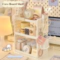 Multi-functional 3-tier Desktop Organizer, Desktop Shelf, Hole Board, Pen Holder Office Desk Organizer, Desk Desk Organizer. 