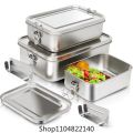 Stainless Steel Bento Box Metal Lunch Box Food Storage Containers with Lockable Clips Lunch Snack Boxes for Work,School. 