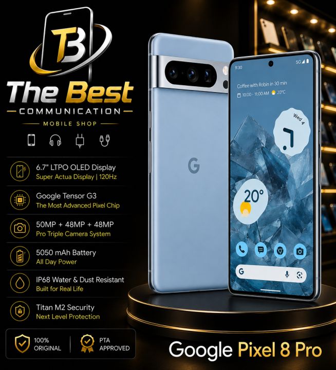 Google Pixel 8 Pro Official PTA Approved (12GB RAM, 128GB/256GB ROM)