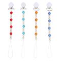 Baby Kids Plastic Beaded Pacifier Holder Clip Nipple Teether Dummy Strap Chain.