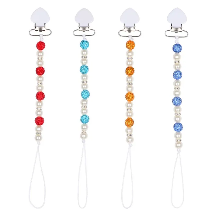 Baby%20Kids%20Plastic%20Beaded%20Pacifier%20Holder%20Clip%20Nipple%20Teether%20Dummy%20Strap%20Chain%20-%20Image%202