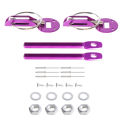 Hood Pin Kit, Universal Bonnet Hood Pins Lock Latch Kit Aluminum Racing Latch Catch Pin Key Locking Kit Car Accessories Replace. 
