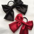 Silk Bow Hair Ponytail for Women & Girls, Lightweight, Washable, Casual Daily Use. 