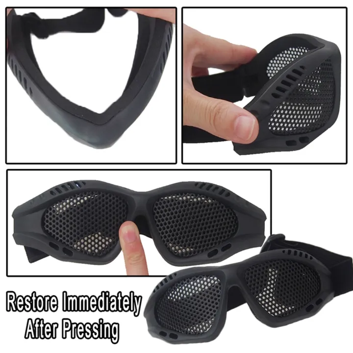 Outdoor%20Eye%20Protective%20Comfortable%20Airsoft%20Safety%20%20Glasses%20Goggles%20Anti%20Fog%20With%20Metal%20Mesh/PC%20Len%20For%20Paintball%20Hunting%20-%20Image%207