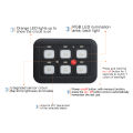 12V LED 6 Gang Switch Panel 600W-1200W Circuit Control Relay System Box Slim Touch Control Panel for Boat Jeep UTV Caravan.