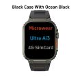 Microwear Ultra Ai3 Smartwatch 4G SIM Card Android 2.2'' 448*528 Amoled Health Monitoring 180° Rotary camera 256GB Smart Watch. 