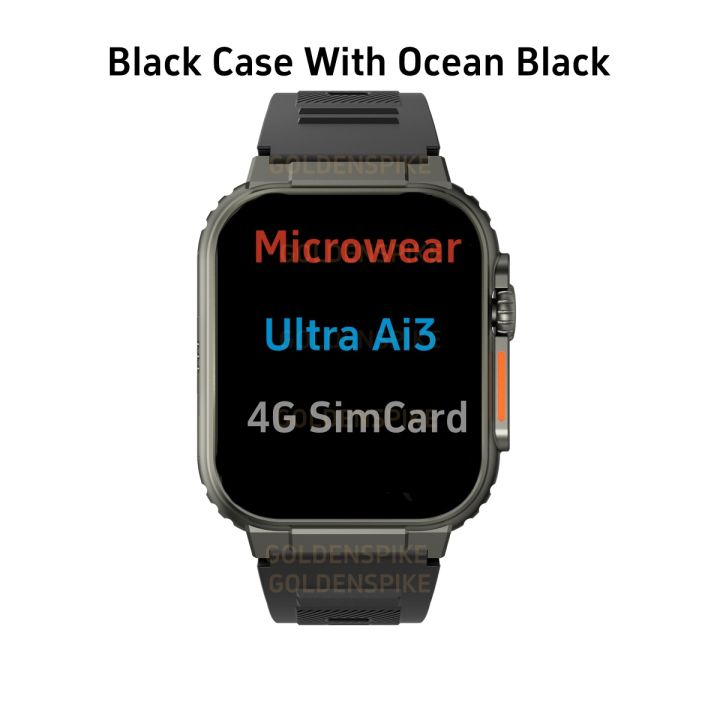 Microwear%20Ultra%20Ai3%20Smartwatch%204G%20SIM%20Card%20Android%202.2''%20448*528%20Amoled%20Health%20Monitoring%20180%C2%B0%20Rotary%20camera%20256GB%20Smart%20Watch%20-%20Image%206