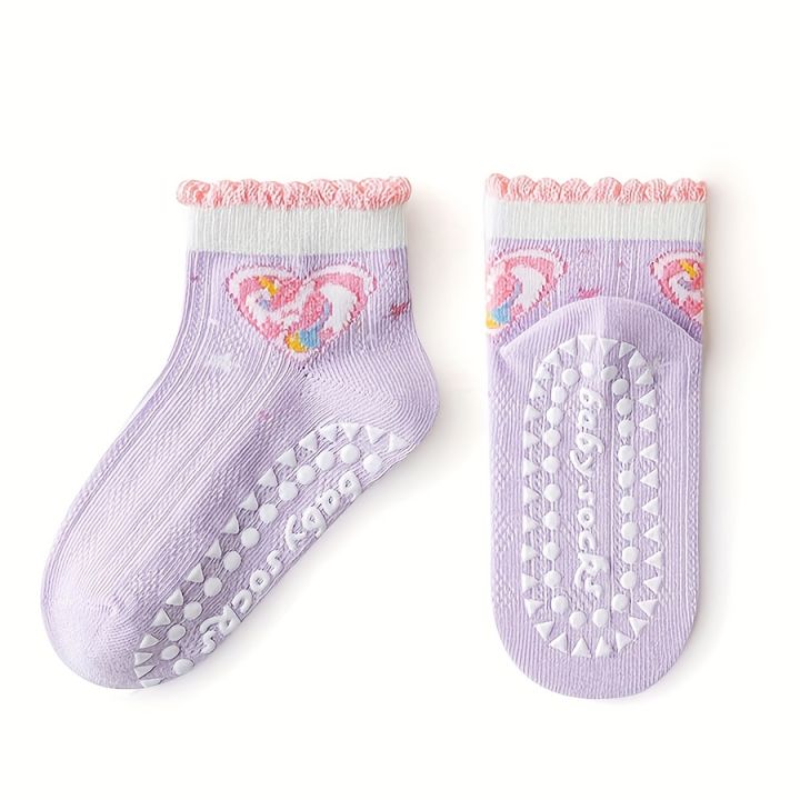5%20Pairs%20of%20Children's%20Floor%20Socks%20with%20Lace,%20Heart-Shaped%20Unicorn%20Pattern,%20for%20Boys%20and%20Girls,%20Baby%20Toddler%20Soft-Soled%20Shoes,%20Indoor%20Non-Slip%20Rainbow%20Pony%20Mid-Tube%20Socks,%20Suitable%20for%20Casual%20Daily%20Life%20-%20Image%204