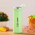Nice Water Bottle, 400ml Glass Bottle with Silicone Plastic Shell, Leak Proof, BPA Free | Glass Inner Liner | Ideal for School or College | (Pack of 1)(Random Color). 