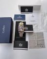 Cadisen Datejust Roman Dial Men Automatic Watch Silver Gold. 