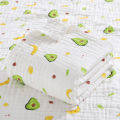 Environmental Breathable Newborn Baby Cotton Gauze Printed Muslin Swaddle Blanket Baby Bath Towel. 