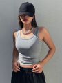 Summer Tight Tank Top Breathable And Comfy Sleeveless Ves For Women's Summer Outfits Camisole Tank Top Beauty Back Underwear.
