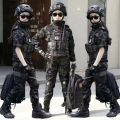 New Children's Special Forces Combat Uniform New  Training Suit Black Eagle  Suit Performance Suit. 