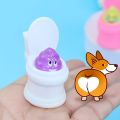 Squeeze Toilet Poop TPR Soft Kawaii Mochi Soft Stress Relief Fidget Toy,Laugh Out Loud with These Fun Prank Toilet Toys for Kids. 