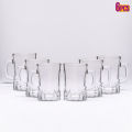 Bengal Glass | Crystal Glass Tea & Coffee Cup Set – Tong Gor Style, Transparent Design. 