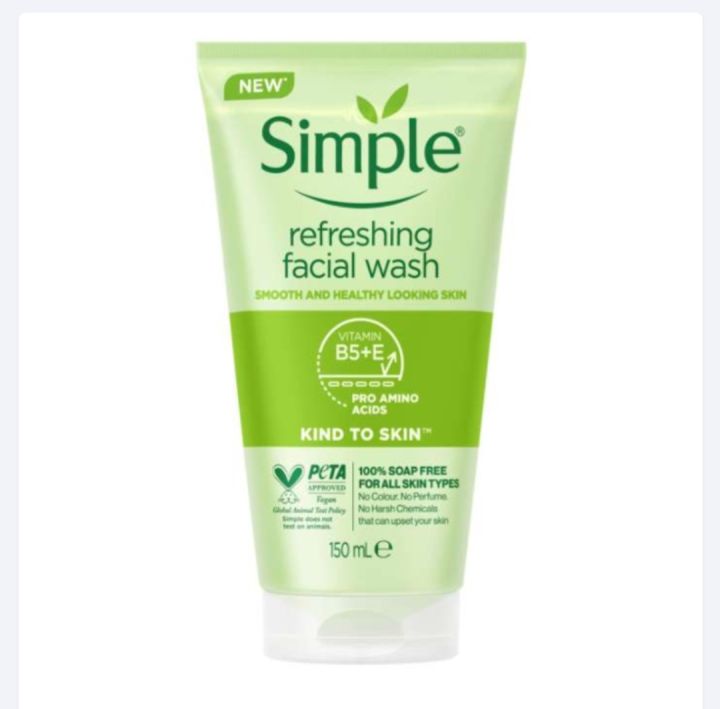 Simple Kind To Skin Refreshing Facial Wash 150ml
