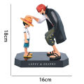 18cm One Piece Anime Figure Four Emperors Shanks Straw Hat Luffy Action Figure One Piece Sabo Ace Sanji Roronoa Zoro Figurine. 