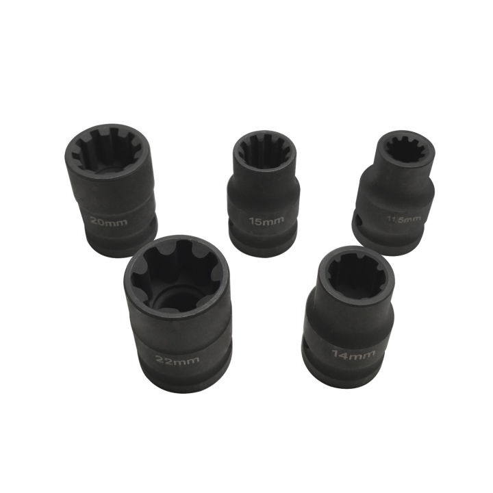 5PCS Brake Caliper Socket Tool Set Brake Pad Screw Replacement for VW for Audi for Porsche