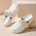 Dongdong Shoes Women's New Trendy Summer Thick Sole Increase Anti Slip Fashion Work Beach Baotou Slippery Sandals. 