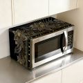 Flower Microwave Dust Cover 35x85cm Polyester Oven Dust Cover Machine Protector For Home Kitchen Dining Room Appliance Cover. 