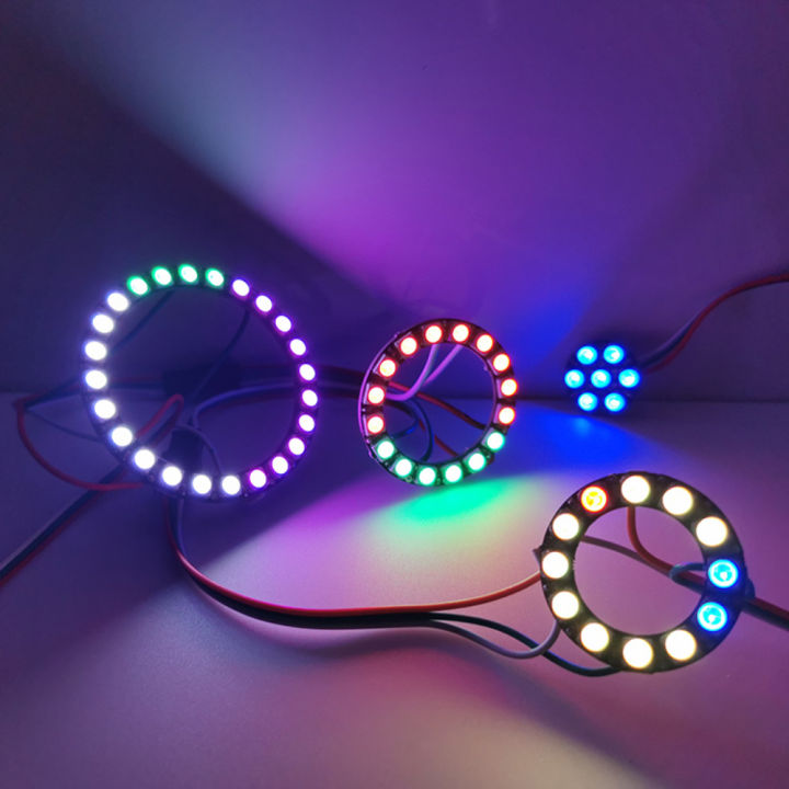 WS2812%20RGB%20LED%20Ring%207/12/16/24%20Bits%205050%20RGB%20LED%20Ring%20Lamp%20Light%20with%20Integrated%20Drivers%20for%20Arduino%20DIY%20Kit%20-%20Image%206