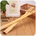 2 Pcs Wooden Back Scratcher Massage Stick Twin Backscratching Sticks. 