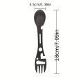 Multifunctional Whistle Knife Outdoor Camping Survival Spork Kitchen Multifunctional Wrench Bottle Opener Spoon.. 