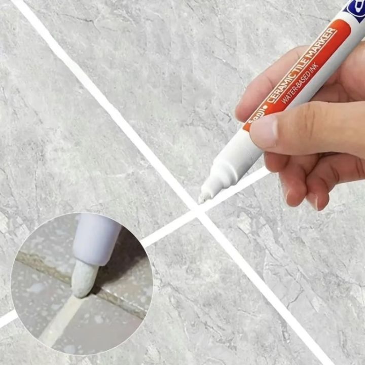 1PC Waterproof Grout Pen Tile Marker Wall Seam Repair Tool for Bathroom Floor Decontamination And Hotel Tile Maintenance