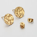 10pcs Stainless Steel Embossing Ear Studs Earring Posts Set for Earrings Piercing Jewelry Making DIY. 