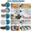 Electric Spin Scrubber, Bathroom Cordless Cleaning Brush Power Scrubber with 5 Replaceable Brush Heads, Electric Cleaning Brush. 