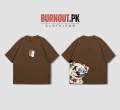 BURNOUT.PK NEW TRENDY SUMMER COLLECTION BEAR PRINTED DROP SHOULDER TSHIRT FOR MENS AND WOMENS. 