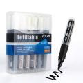 GXin G-113E Black And Blue Ink Refillable Permanent Marker (1 Piece). 