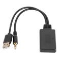 Car Universal Wireless Bluetooth-compatible Receiver USB 3.5mm Aux Media Bluetooth 5.0 Music Player Audio Cable Adapter. 