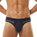 Men's  High-Elastic Mesh Briefs Classic Black White Sports Low-Rise Gym Underwear Breathable Comfortable Athletic Fit Underw. 