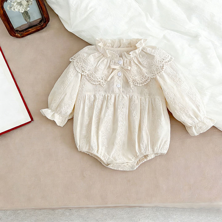 Autumn%20Sisters%20Dress%20Baby%20Bodysuit%20Flower%20Embroidery%20Dress%20For%20Infant%20Girls%20Toddler%20Outfit%20Sisters%20Lace%20Collar%20Princess%20Dress%20-%20Image%205