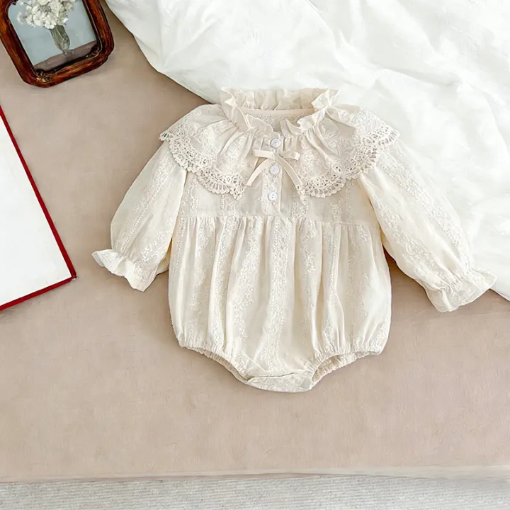 Autumn%20Sisters%20Dress%20Baby%20Bodysuit%20Flower%20Embroidery%20Dress%20For%20Infant%20Girls%20Toddler%20Outfit%20Sisters%20Lace%20Collar%20Princess%20Dress%20-%20Image%205