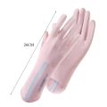 Elastic Sunscreen Gloves Mid-long Thin Ice Silk Sun Protection Gloves Slip Resistant Anti-UV Mittens Cycling Driving Gloves.