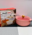 850ML Ceramic Tableware Single Japanese Style Instant NoodleBowl With Lid  Good Quality. 