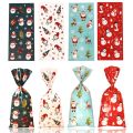 25/50/100pcs Christmas  Bag Candy Bag 2026 Merry Christmas Decoration For Home Xmas Navidad Noel New Year Packing Bags. 