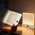 LED Flat Panel Book Light USB Charging Eye Protection Night Vision Reading Lamp for Students Indoor Use 2 in 1 Night Lights. 