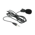 3.5mm Jack Microphone Tie Clip-on Lapel Mikrofon Microfono Mic for Mobile Phone.