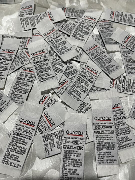 Customised Woven Care Labels for clothing brands