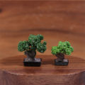 1/12 Dollhouse Simulation Mini Green Tree Potted Dollhouse Home Decorations Dolls House Micro Landscape Garden Ornament. 