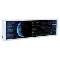 TURZX 9.2 Inch USB Secondary Screen for Computer Chassis 1920*462 IPS LCD Type-C Display CPU RAM GPU HDD FPS Weather Monitor. 